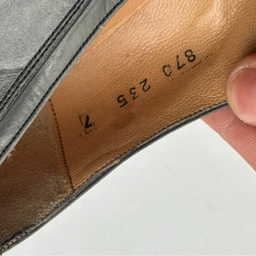 Salvatore Ferragamo Mens Gray Shoes‎ Loafers size 7